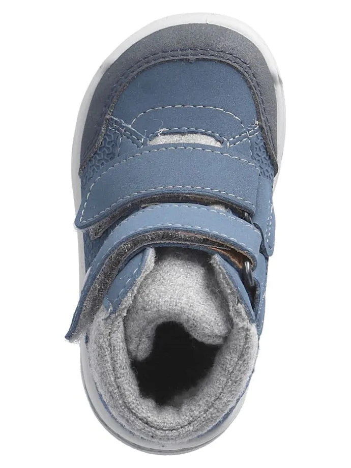Leder-Winterboots "Finn" in Blau