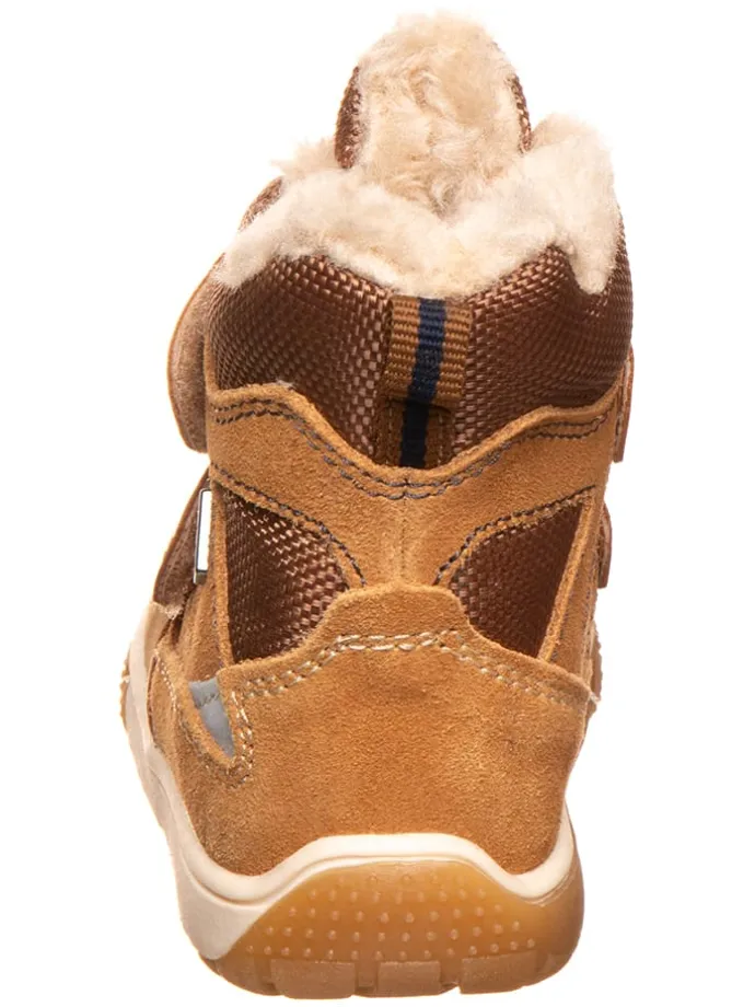 Leder-Winterboots "Jaufen" in Hellbraun