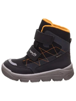 Leder-Winterboots "Mars" in Schwarz