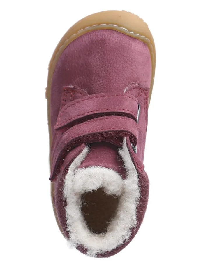 Leder-Winterboots "Nico" in Pink