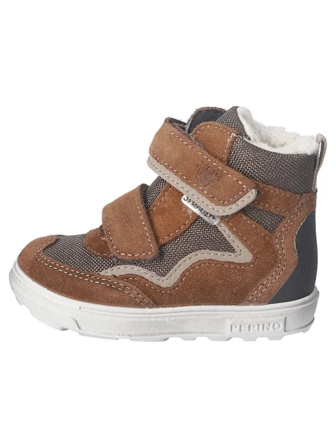 Leder-Winterboots "Paul" in Hellbraun