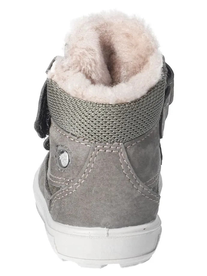 Leder-Winterboots "Pedro" in Grau