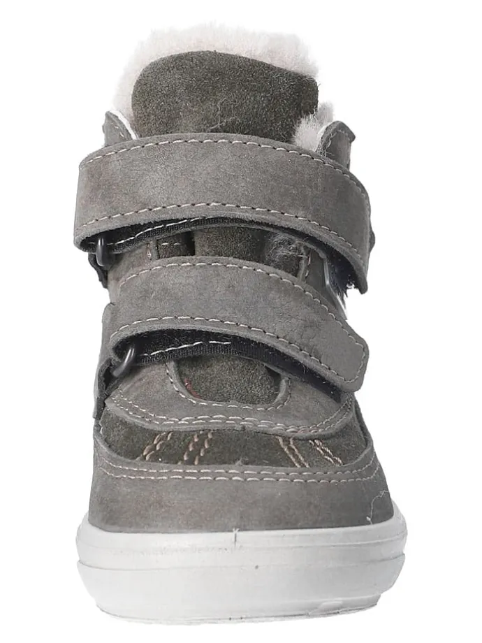 Leder-Winterboots "Pedro" in Grau
