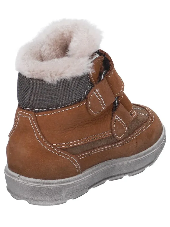 Leder-Winterboots "Pedro" in Hellbraun