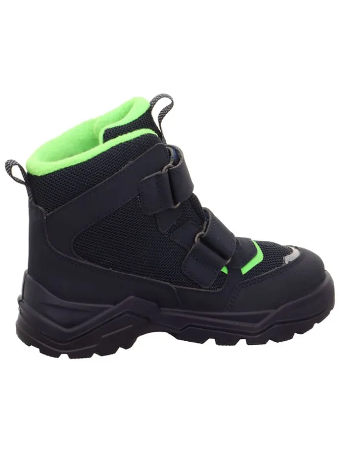 Leder-Winterboots "Snow Max" in Dunkelblau