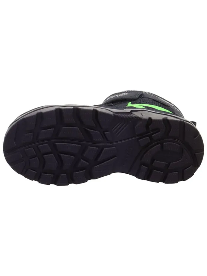 Leder-Winterboots "Snow Max" in Dunkelblau