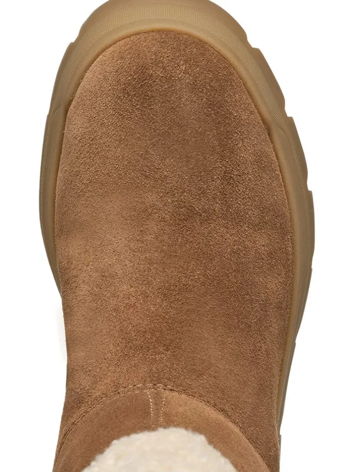 Leder-Winterstiefel "Spherica" in Hellbraun