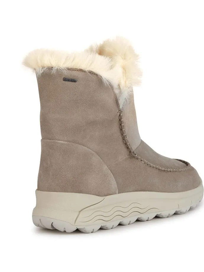 Leder-Winterstiefel "Spherica" in Beige