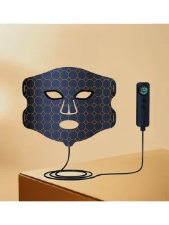 LED-Gesichtsmaske in Schwarz
