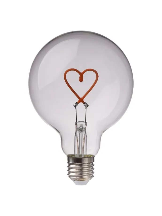 LED-Glühlampe BRIGHT LIGHT Herz in Pink