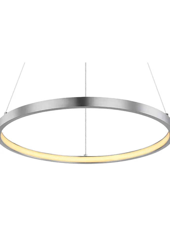 LED-Hängeleuchte "Ralph" in Silber- (H)120 x Ø 38,5 cm