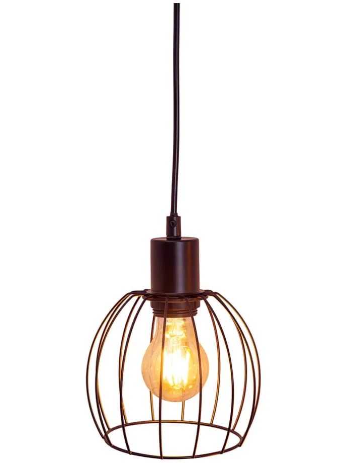 LED-Hängeleuchte "Woodland" in Hellbraun - (B)100 x (H)150 x (T)10 cm