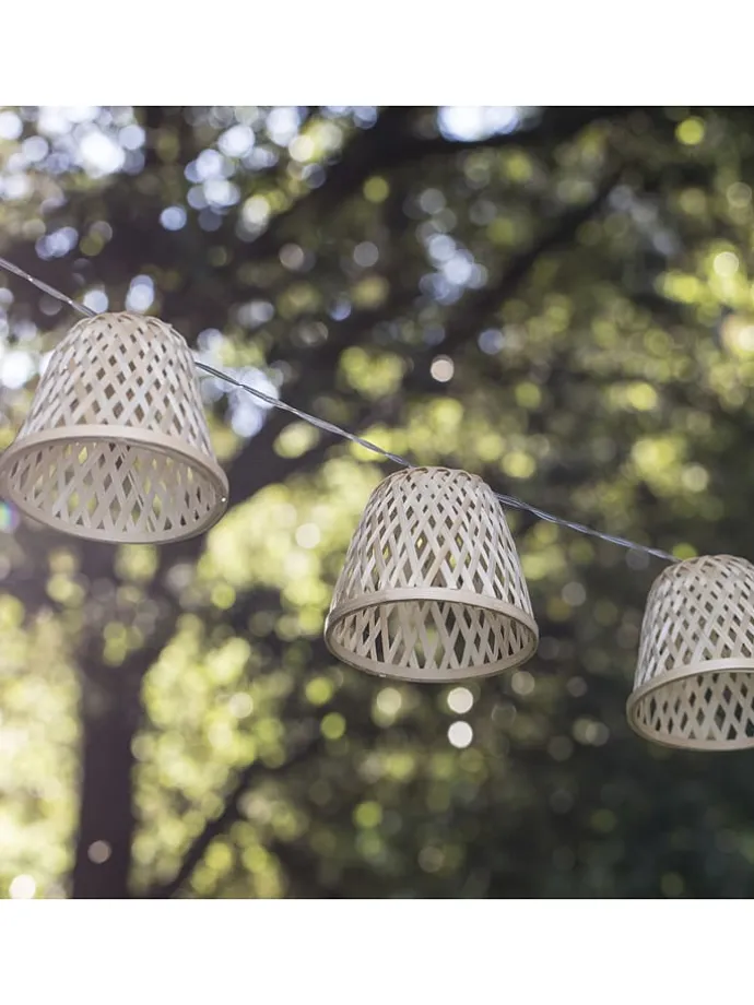 LED-Lichtergirlande "Chill" in Natur - (L)380 cm