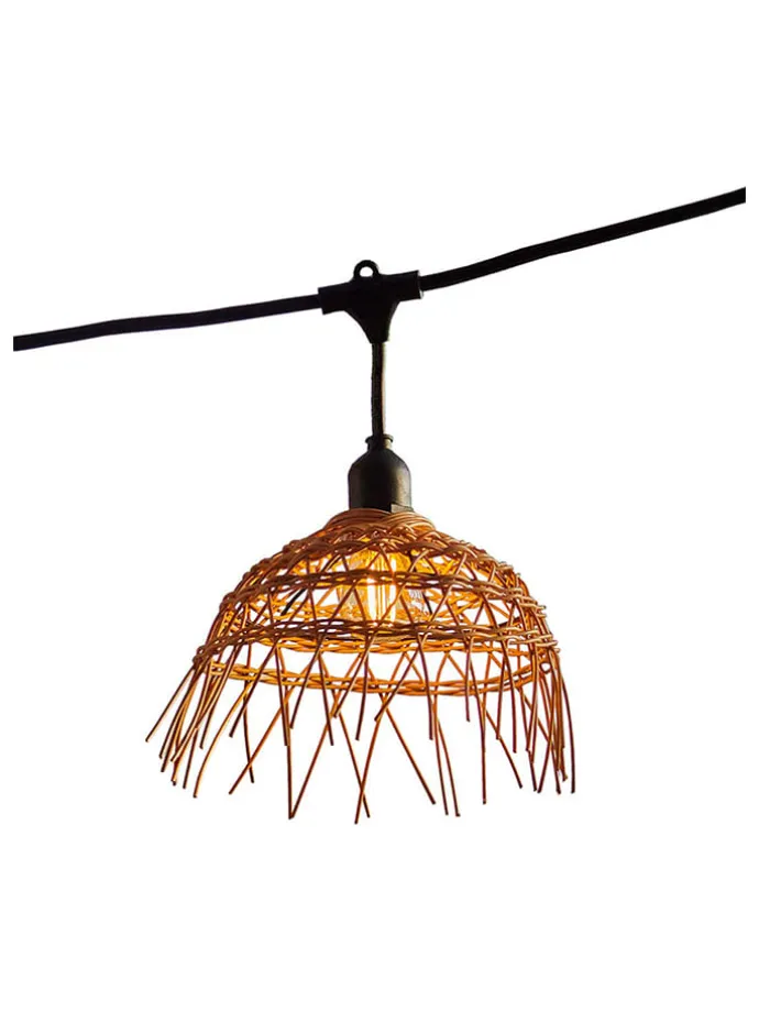 LED-Lichtergirlande "Hawaii" in Natur - (L)600 cm