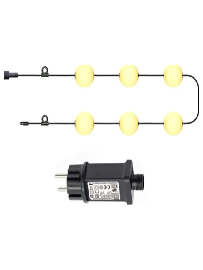 LED-Lichterkette "Bolly" in Weiß - (L)505 cm