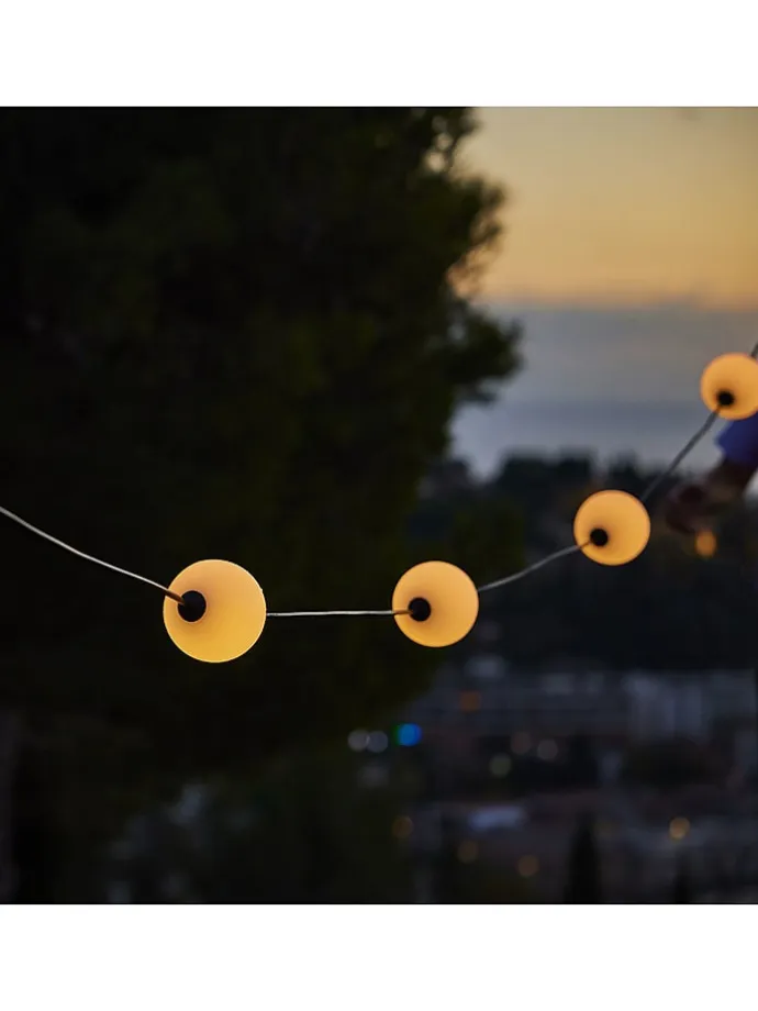 LED-Lichterkette "Bolly" in Weiß - (L)505 cm