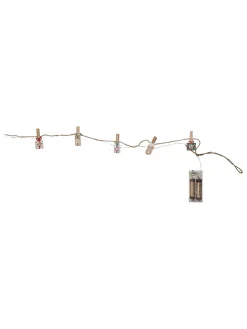 LED-Lichterkette "Clippy Advent" in Bunt - (L)240 cm