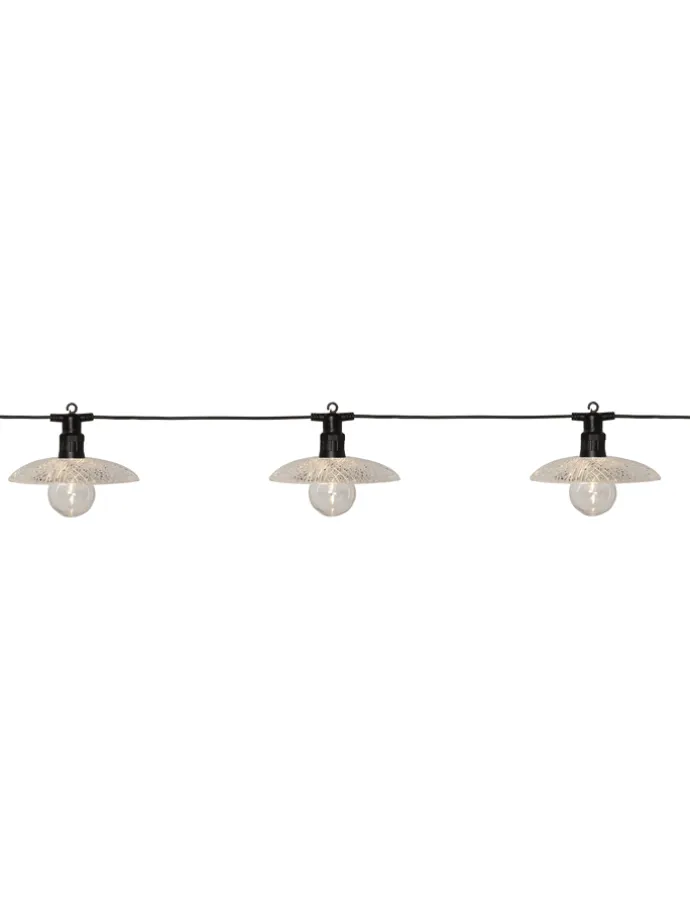 LED-Lichterkette "Glassy Light" in Weiß - (B)15,5 x (H)14 cm