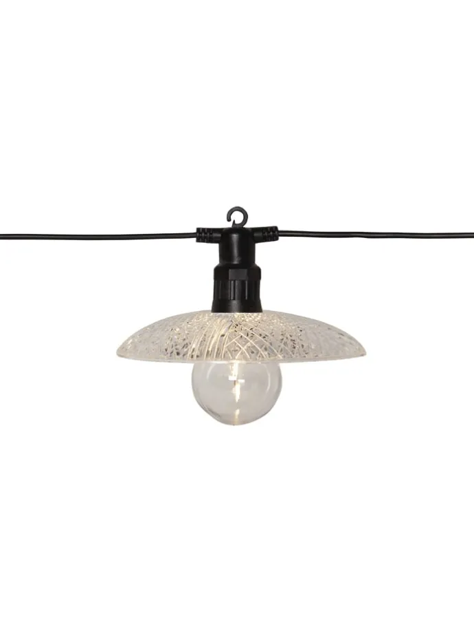 LED-Lichterkette "Glassy Light" in Weiß - (B)15,5 x (H)14 cm