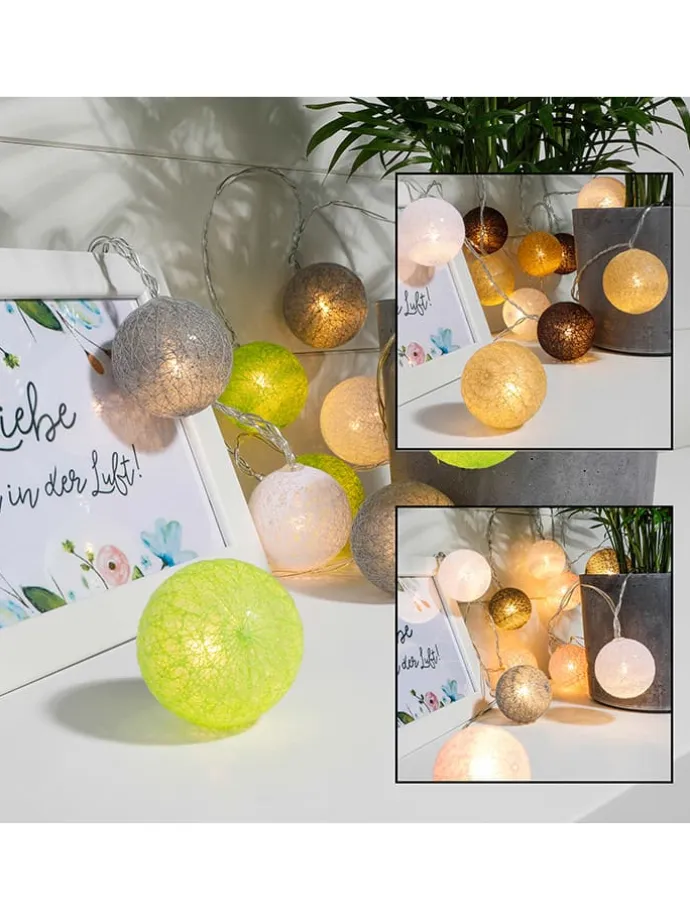 LED-Lichterkette in Bunt - (L)200 cm