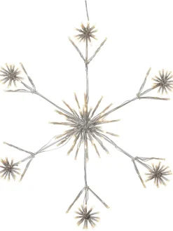 LED-Silhouette "Flower Snowflake" in Weiß - Ø 60 cm