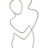 LED-Silhouette "Grafico" in Schwarz - (B)40 x (H)87 cm