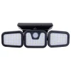 LED-Solar-Außenwandleuchte "Pacita" in Schwarz - (B)28 x (H)13,5 x (T)11 cm