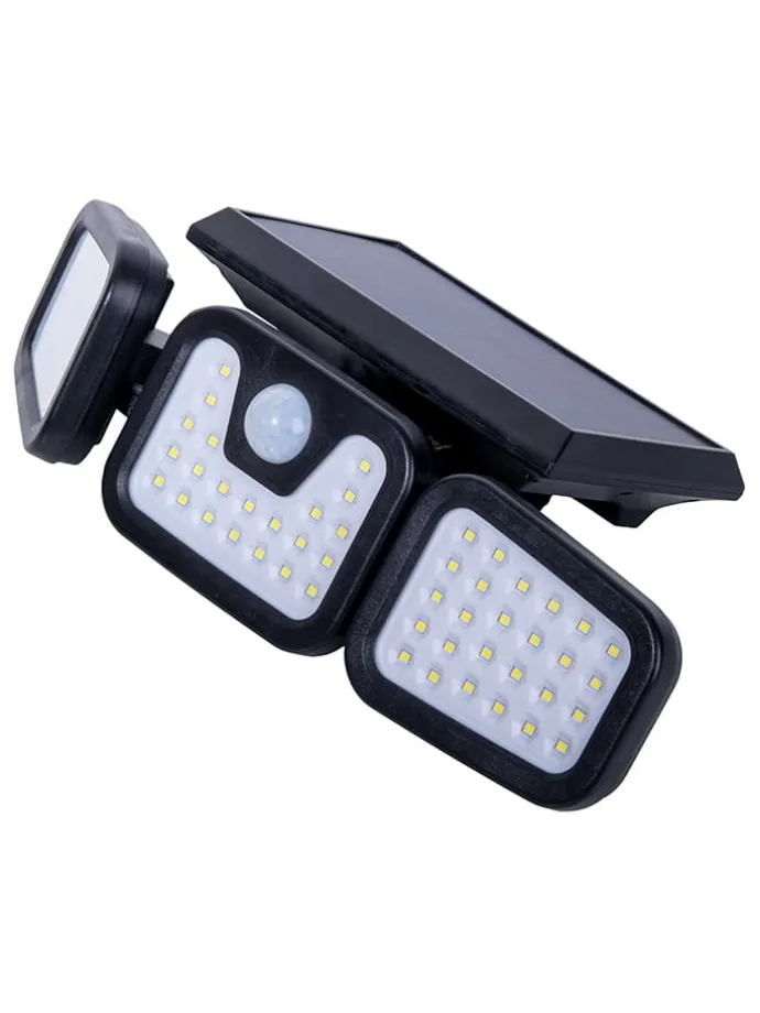LED-Solar-Außenwandleuchte "Pacita" in Schwarz - (B)28 x (H)13,5 x (T)11 cm