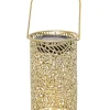 LED-Solar-Laterne in Gold - (H)18 x Ø 10 cm