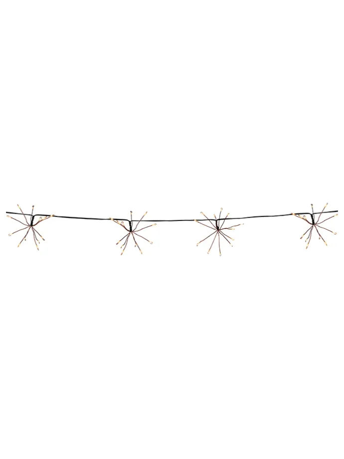 LED-Solar-Lichtergirlande "Fireworks" in Weiß - (L)420 cm