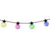 LED-Solar-Lichterkette "Cadena" in Schwarz/ Transparent - (L)1000 cm