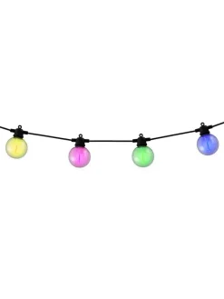 LED-Solar-Lichterkette "Cadena" in Schwarz/ Transparent - (L)1000 cm