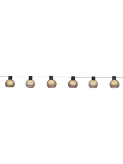 LED-Solarlichterkette "Smoky" in Grau - (L)270 cm