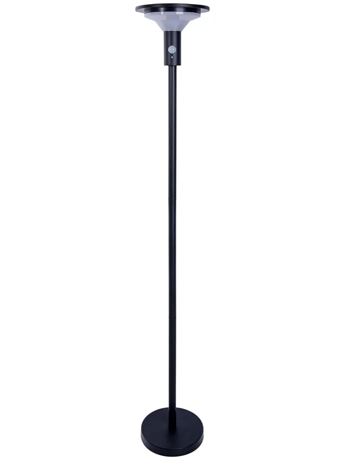 LED-Solarstehleuchte "Nora" in Schwarz - (H)139 x Ø 21 cm
