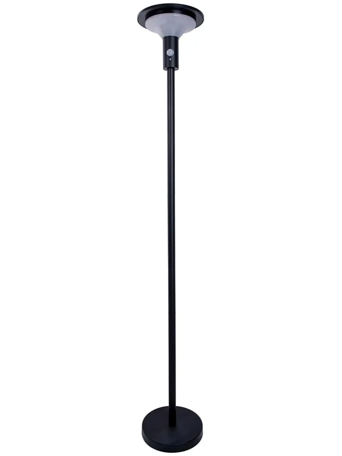 LED-Solarstehleuchte "Nora" in Schwarz - (H)139 x Ø 21 cm