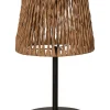 LED-Solar-Tischleuchte "Cesta" in Hellbraun - (H)48 x Ø 28 cm