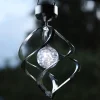 LED-Solar-Windspiel "Windmill" in Silber - (H)35 cm