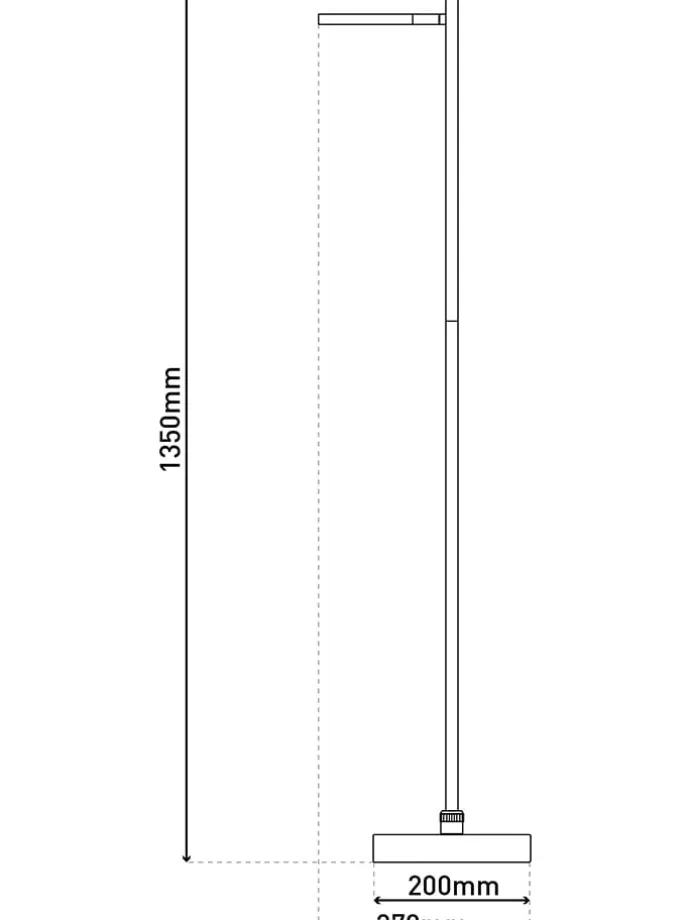 LED-Standleuchte "Lupa" in Schwarz - EEK F (A bis G)
