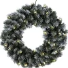LED-Tannenkranz "Edmonton" in Grün - Ø 50 cm
