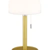 LED-Tischleuchte in Gold/ Weiß - (H)28 x  Ø 11 cm