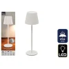 LED-Tischleuchte in Weiß - (H)36 cm - Ø 11 cm