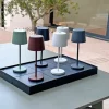 LED-Tischleuchten-Indunktionstablett in Schwarz - (B)47 x (H)29 x (T)4,1 cm