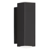 LED-Wandleuchte "Carlo" in Schwarz - (B)4 x (H)13 x (T)6 cm