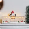 LED-Weihnachtskalender in Natur/ Bunt - (B)40 x (H)21 cm