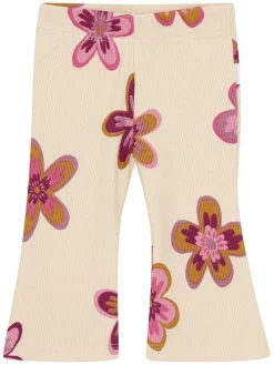 Leggings in Creme/ Pink