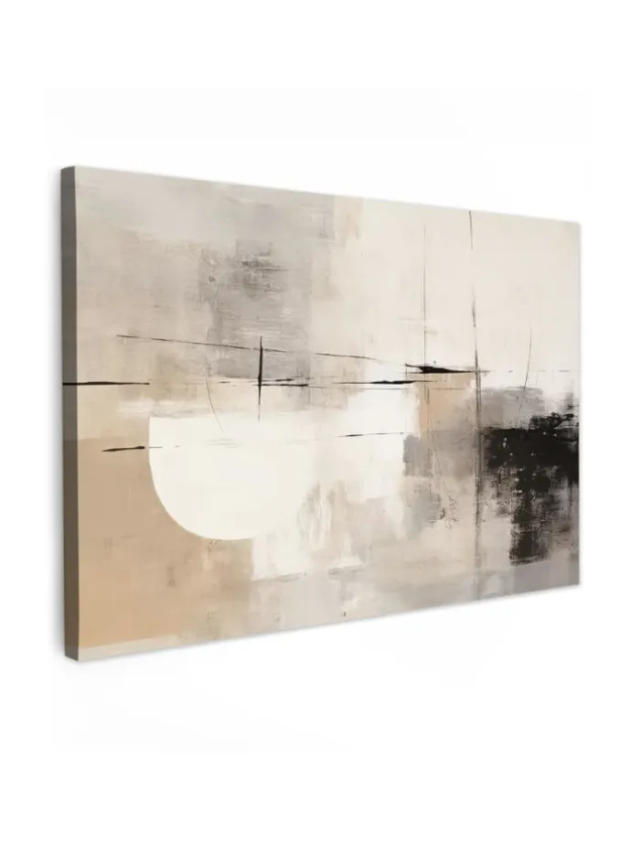 Leinwand bilder Abstrakte Kunst weiß schwarz (BxH)