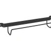 Leiterhalter in Schwarz - (B)33,5 x (H)6,5 x (T)7 cm