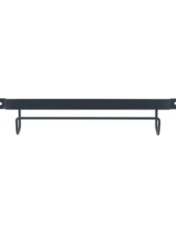 Leiterhalter in Schwarz - (B)33,5 x (H)6,5 x (T)7 cm