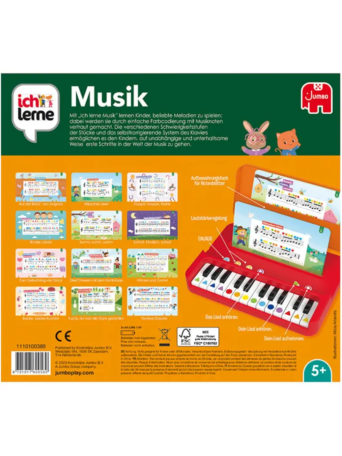 Lernspiel "Ich lerne Musik" - ab 5 Jahren