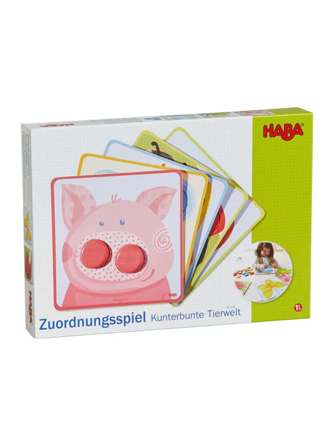 Lernspielzeug Zuordnungsspiel Kunterbunte Tierwelt in mehrfarbig
